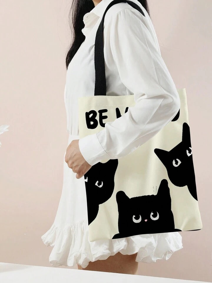 Peeping Cat Tote