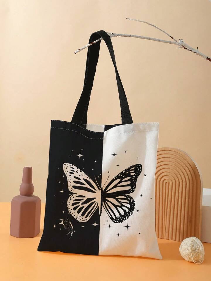 Half and Half Butterfly Tote