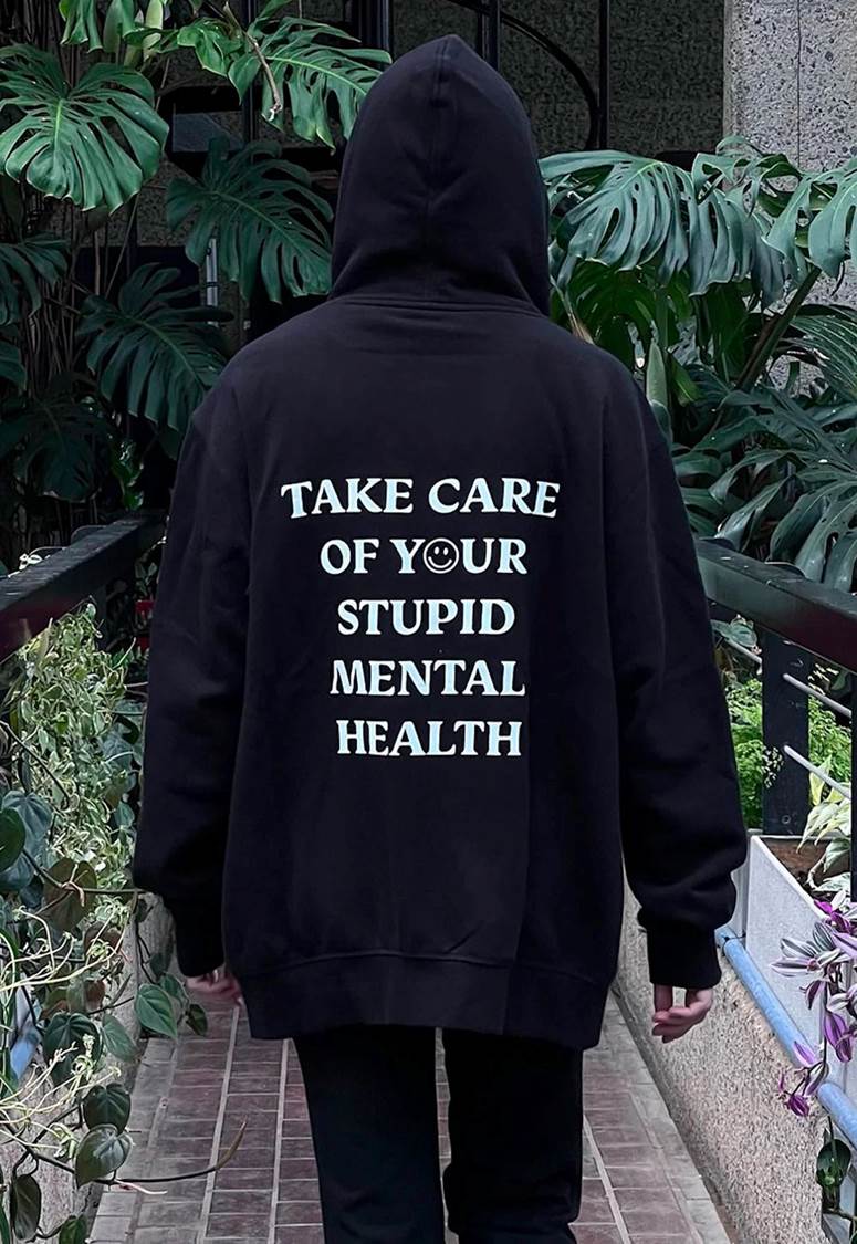 Mental health ambassador Hoodie Black