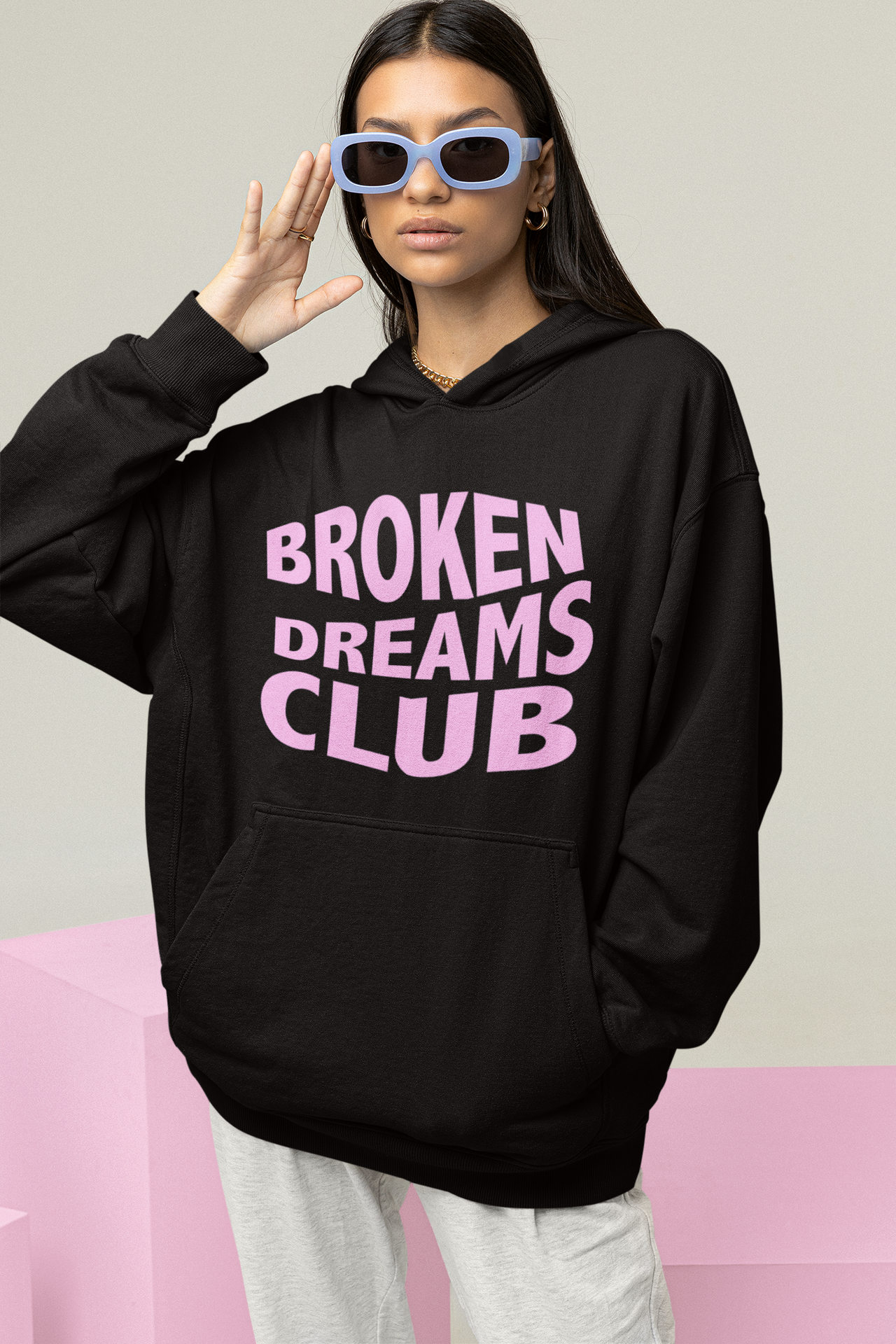 Black Hoodie Broken Dreams Club