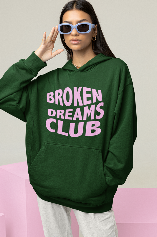 Green Hoodie Broken Dreams Club