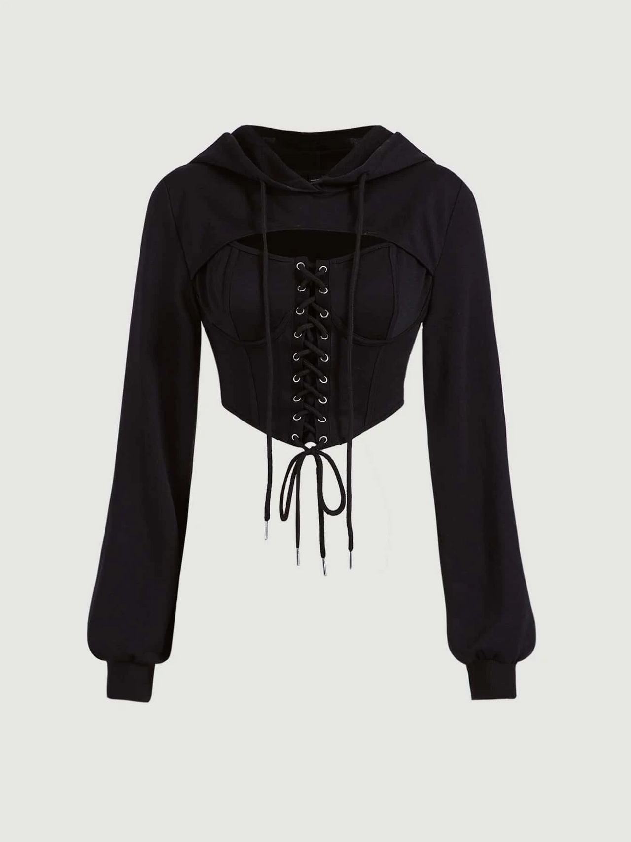 corset hoodie top