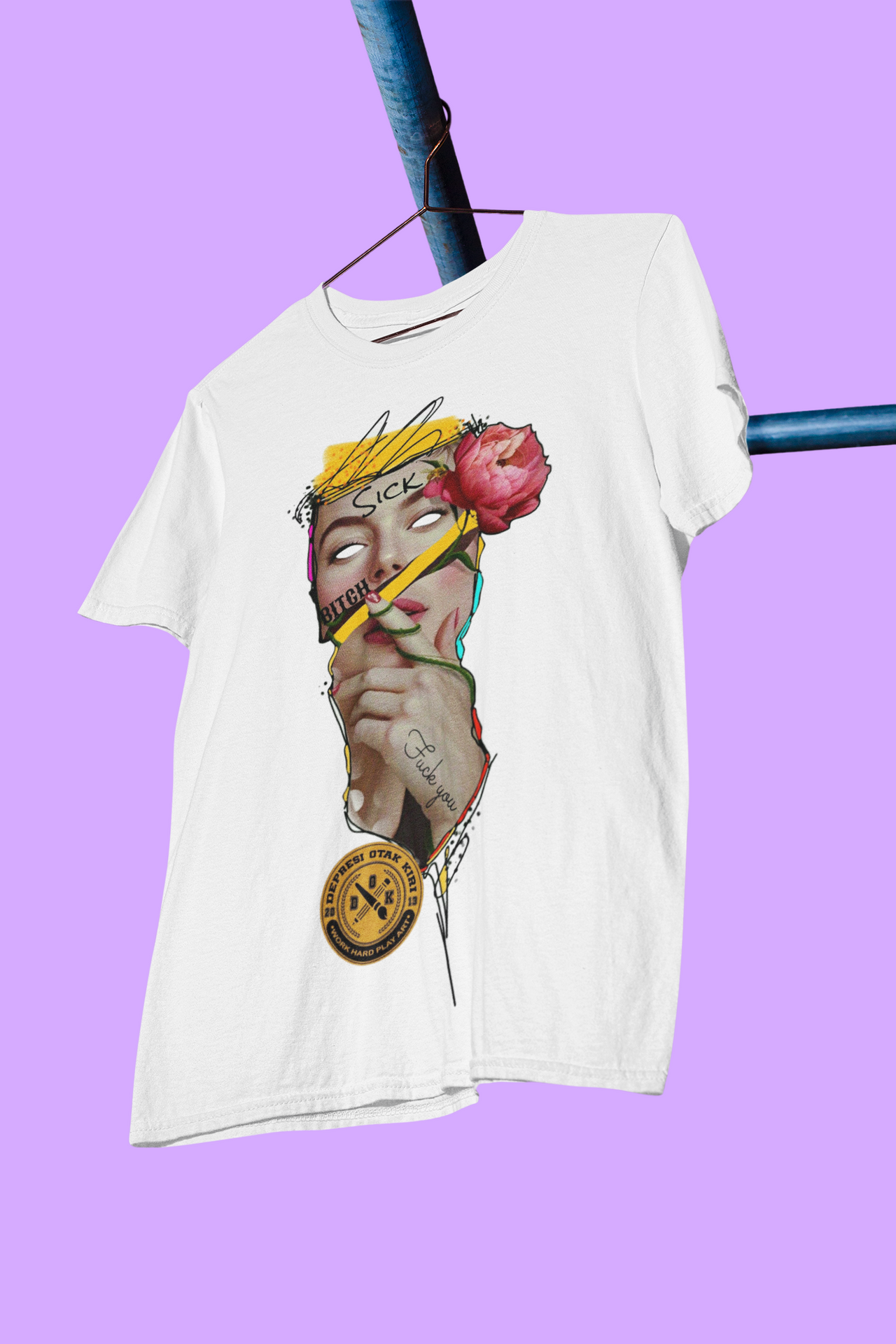 Sick graphic printed baggy t-shirt drop shoulder